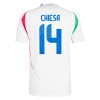 Maillot Foot Italie Chiesa 14 Exterieur UEFA Euro 2024